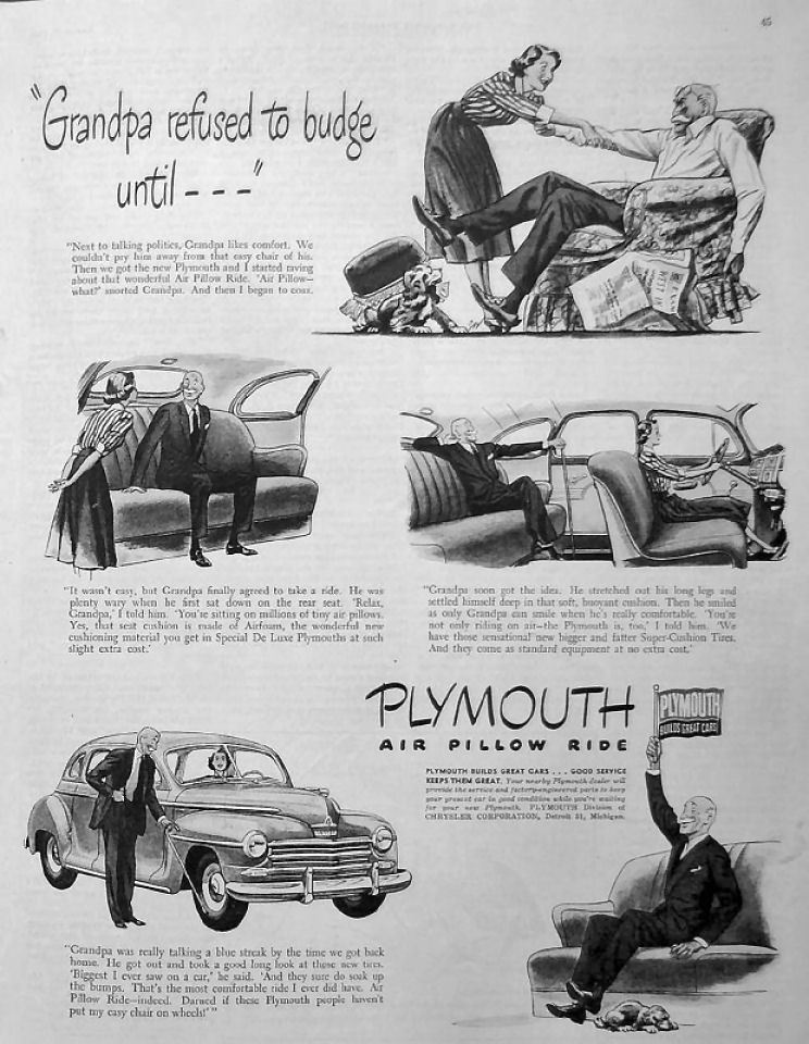1948 Plymouth Auto Advertising